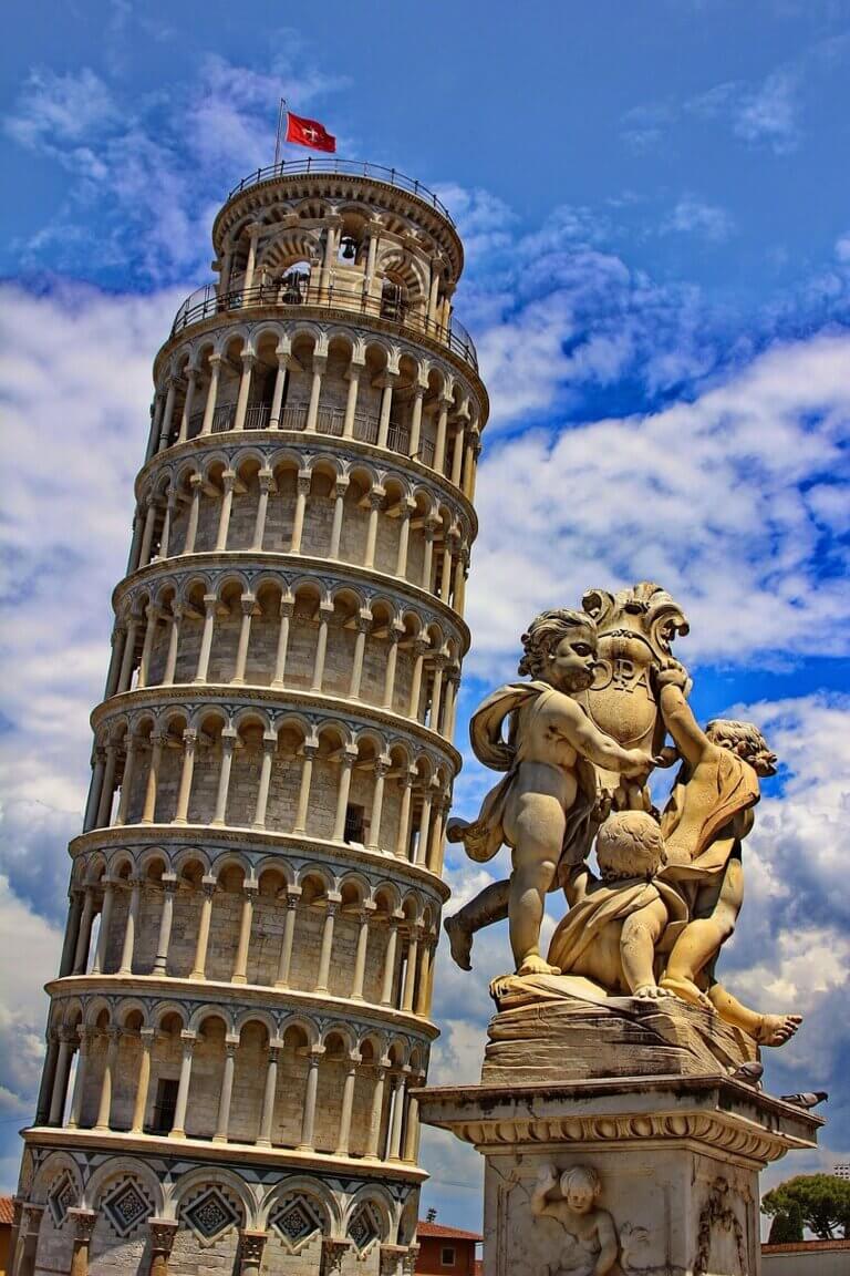 pisa, tower, leaning tower