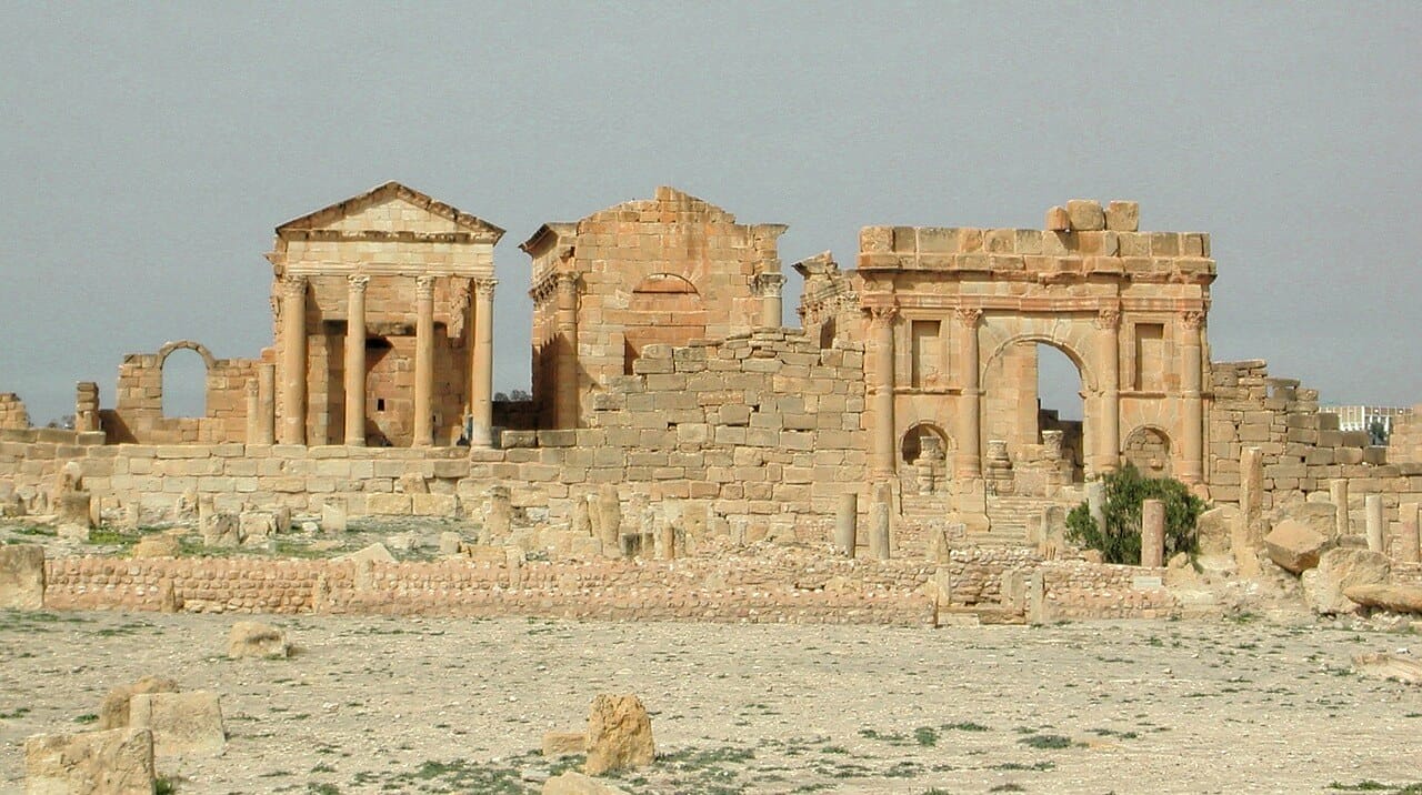 roman, ruins, sbeitla
