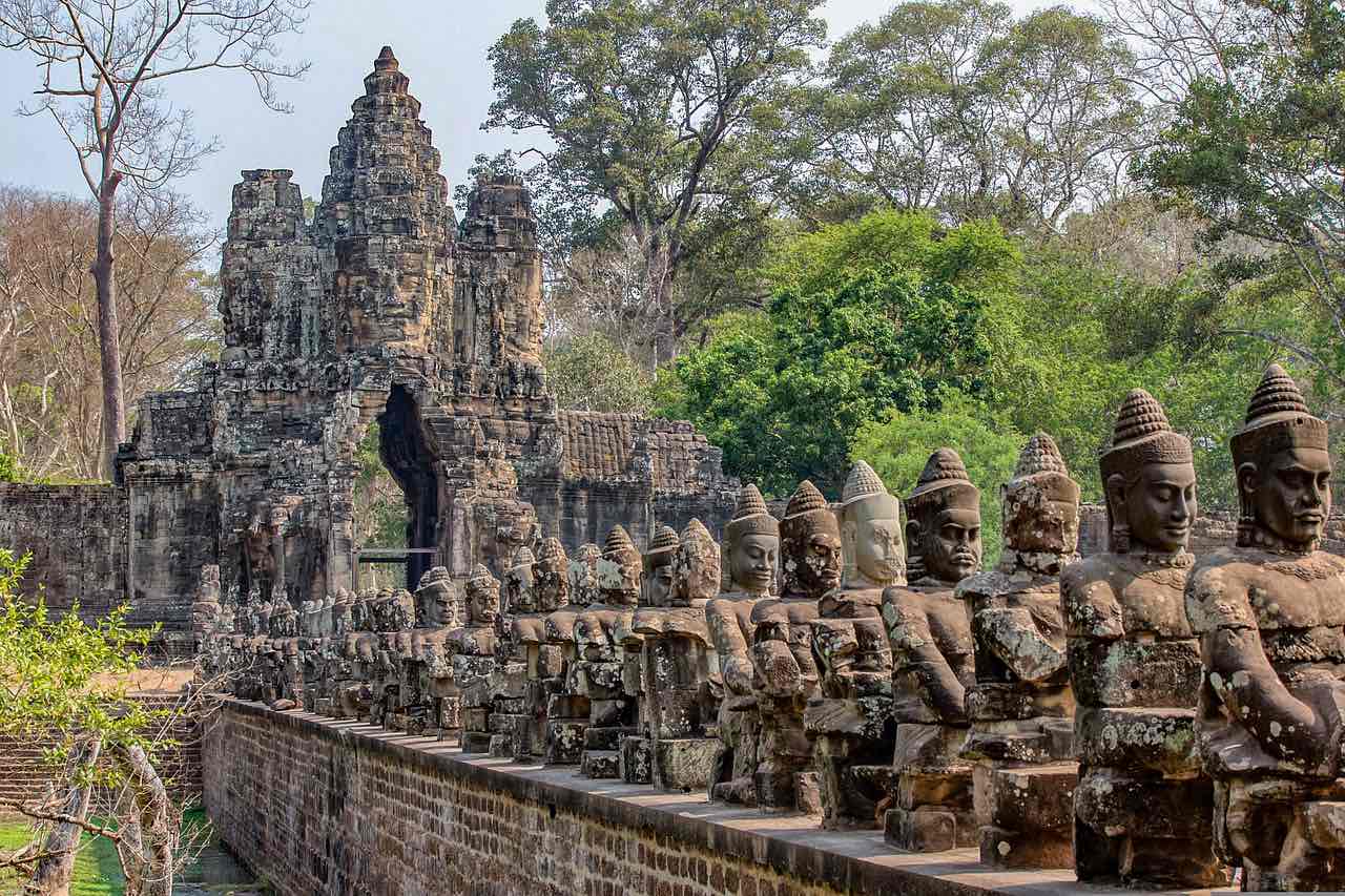statues within Angkor Wat