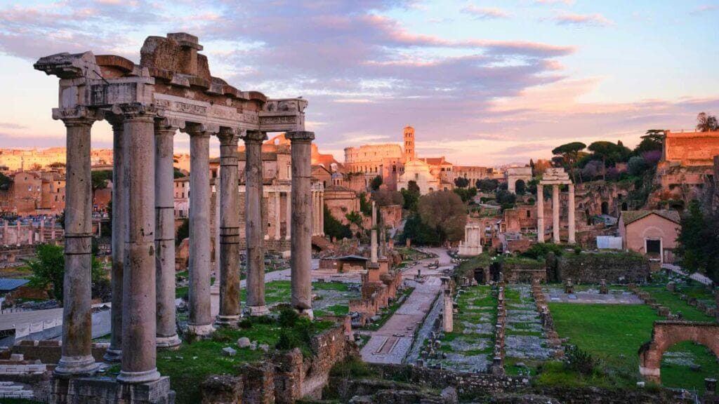 View of the Roman Forum, Rome.