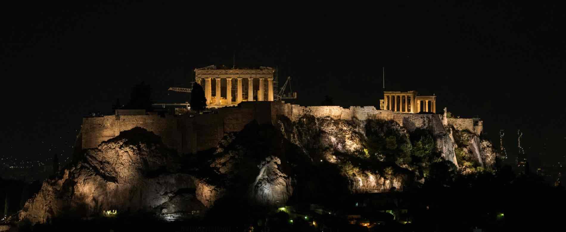 Athens at night