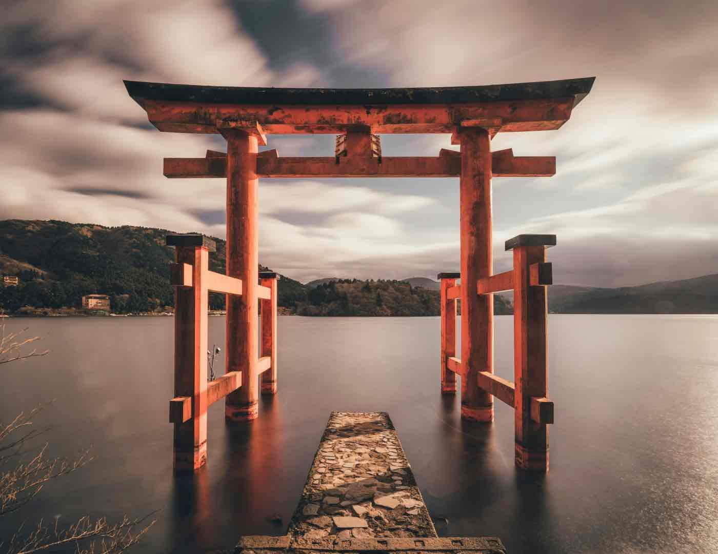 Beyond this gate God resides.Photo taken at Hakone, Japan.