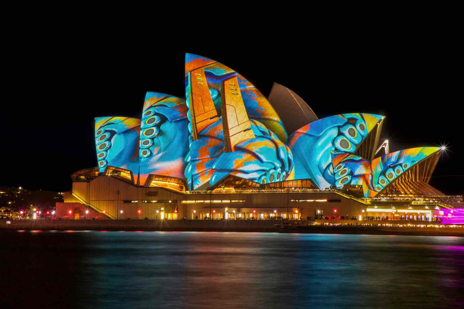A colourful Sydney Opera house