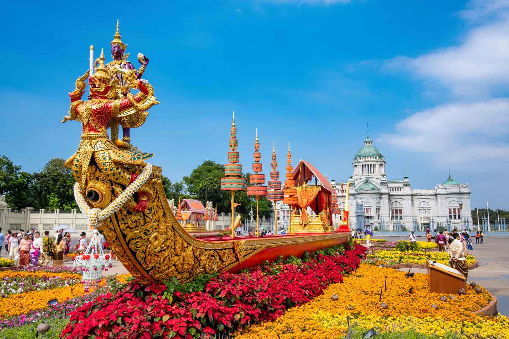 Bangkok, Thailand. Golden Boat