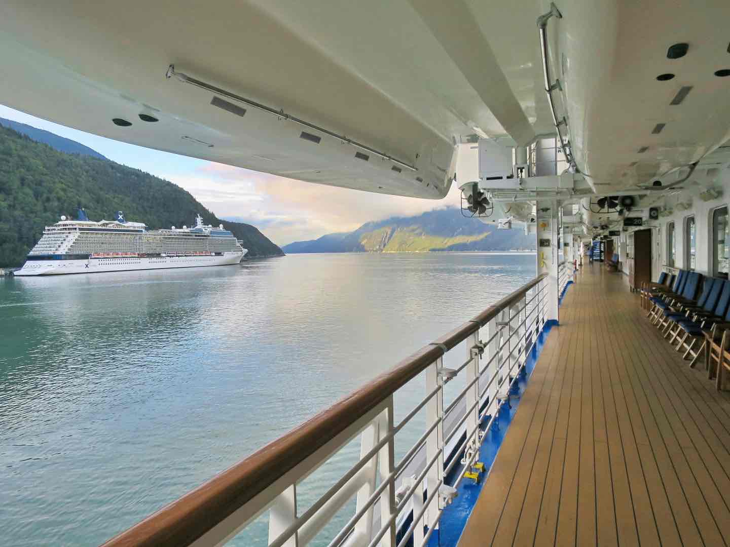 Cruise ships can be spacious and peaceful