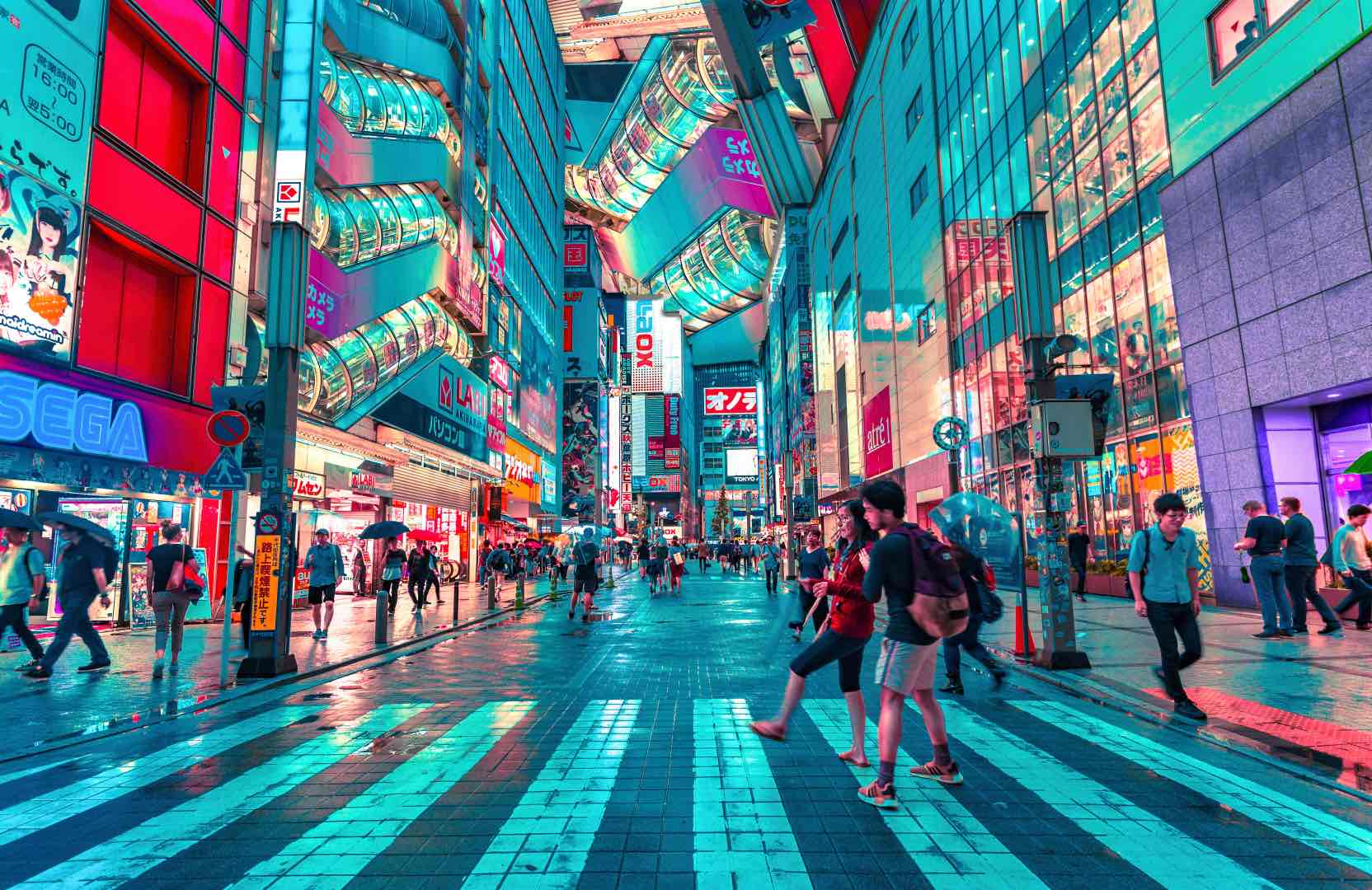 Downtown Tokyo, Japan