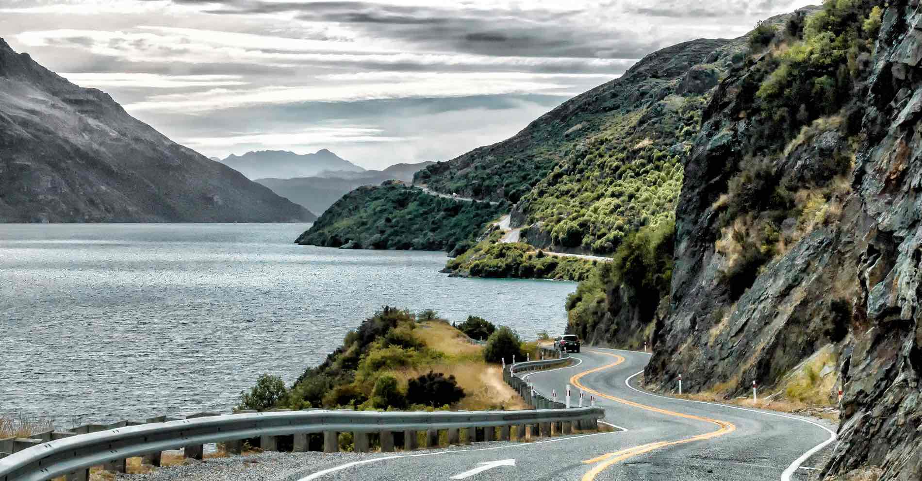 Scenic Road in Queenstown