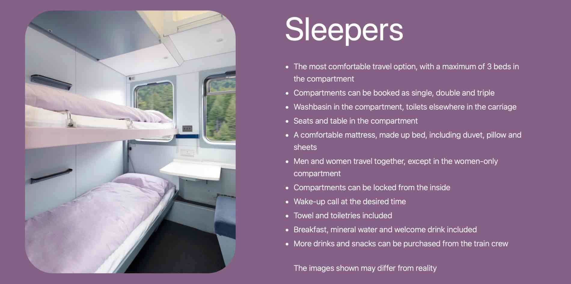 Sleeper train Info