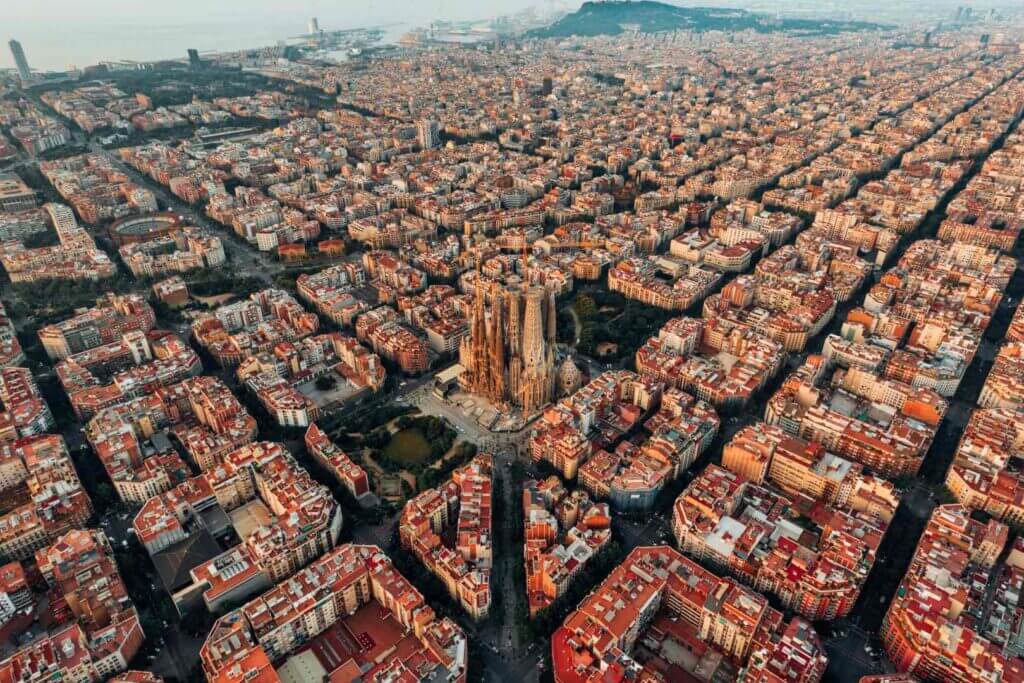 Barcelona Drone View