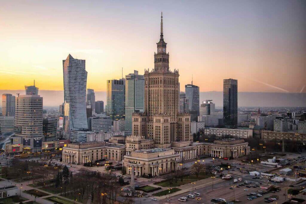Warsaw city view