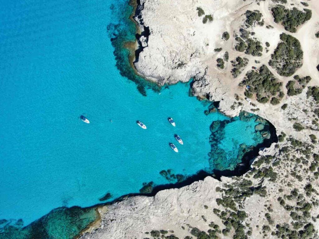 Cyprus coast from above