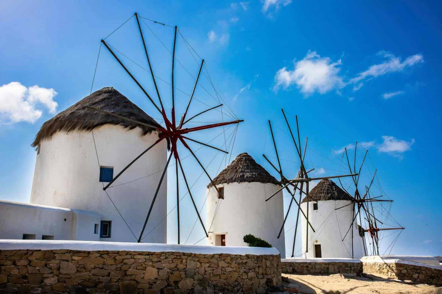 Famous windmills of Mykonos