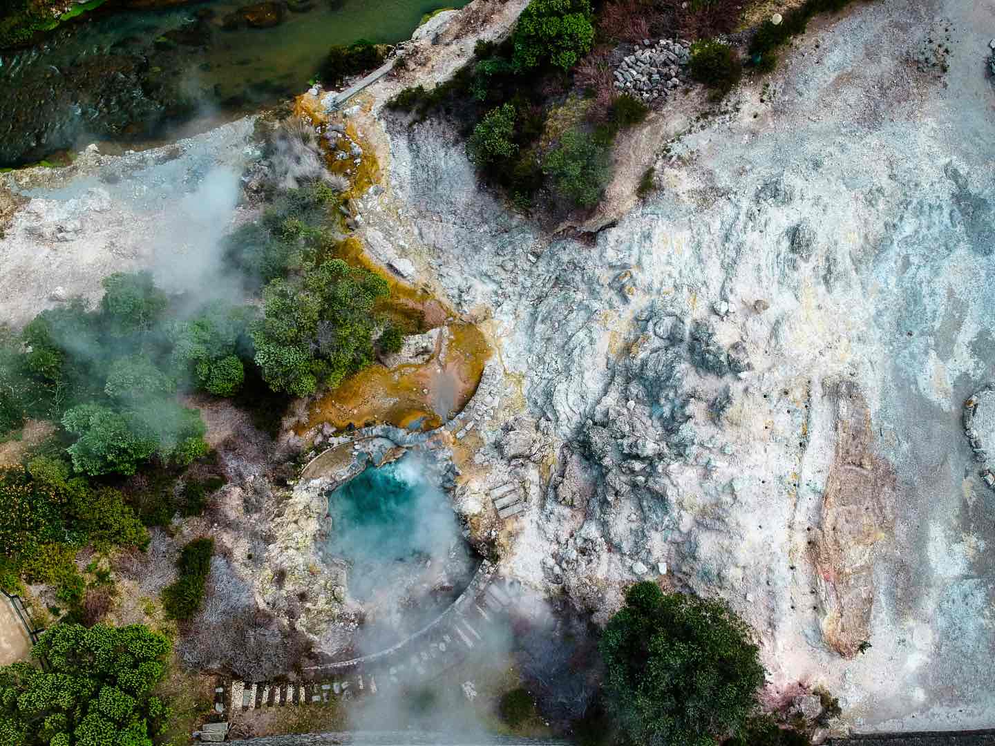 Furnas hot springs, São Miguel, Portugal