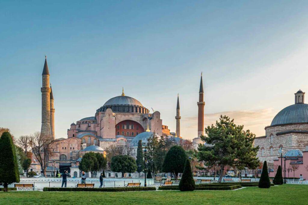 Hagia Sophia, Istanbul Turkey. One of the greatest existing examples of Byzantine architecture.