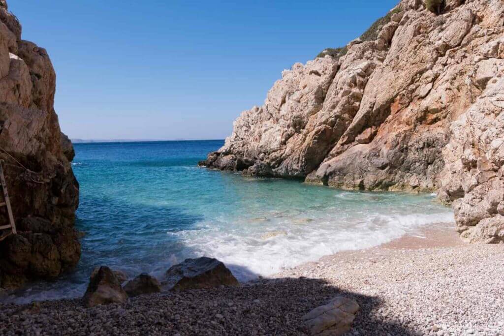 Hidden Cove in Karpathos, Greece