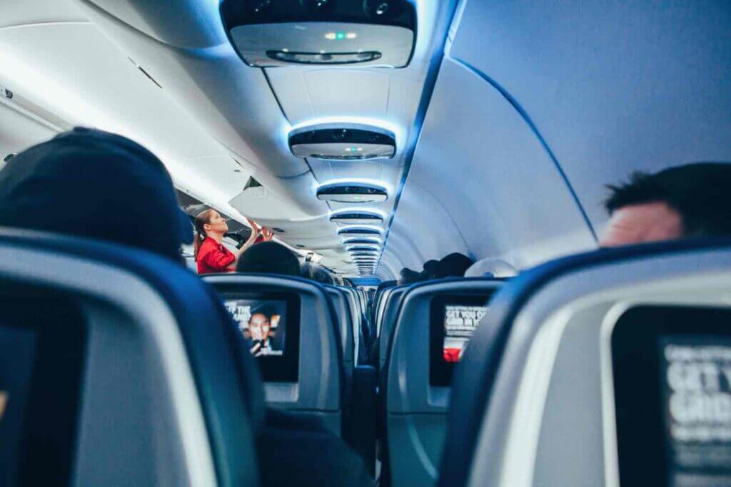 Inside a Modern plane