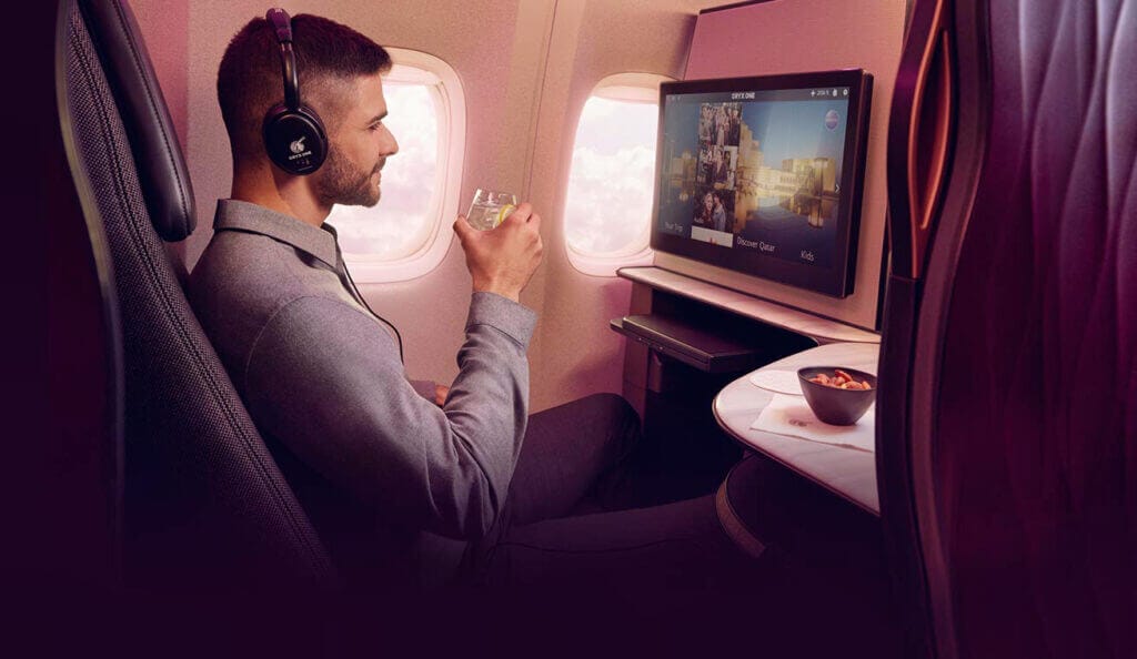 Qatar airlines Qsuite!