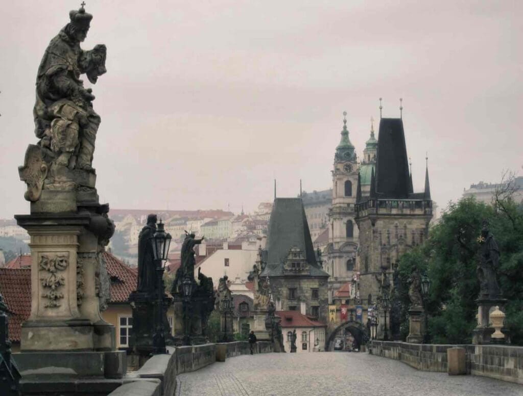 A misty Charles Bridge, Prague