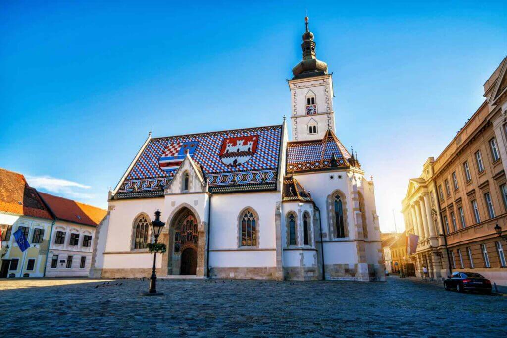 Church in Zagreb! Look at that roof!