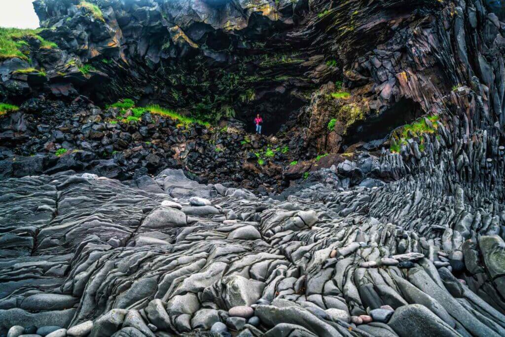 Lava formations at Snaefellsjokull