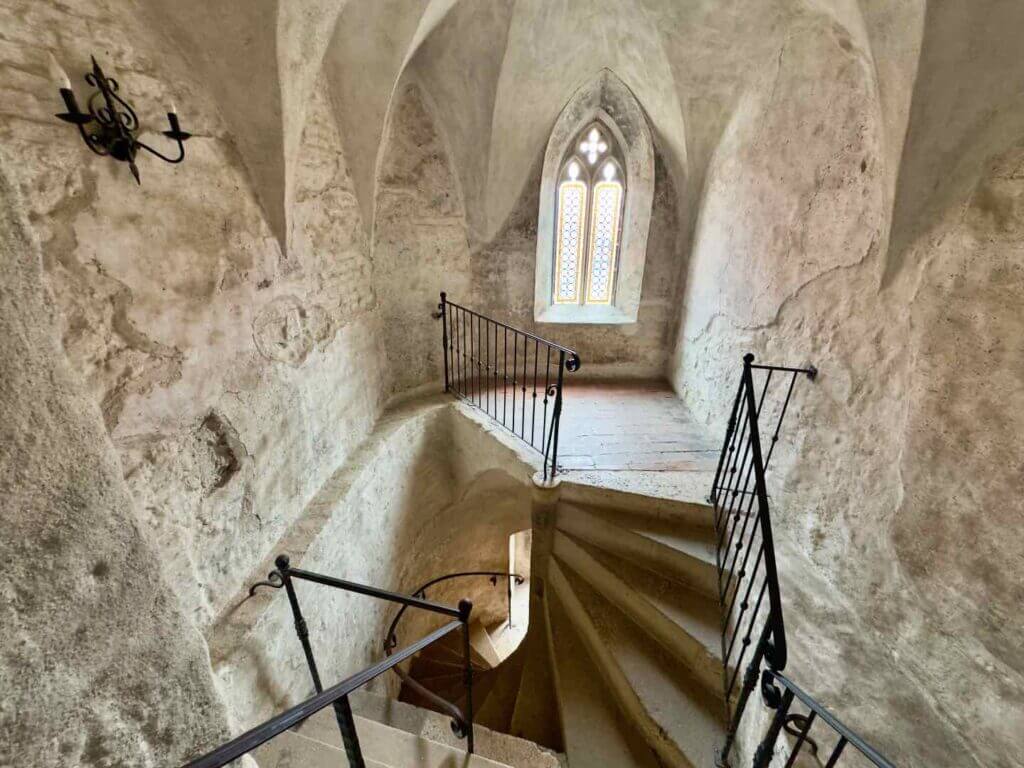 Medieval Staircase at Corvin Castle