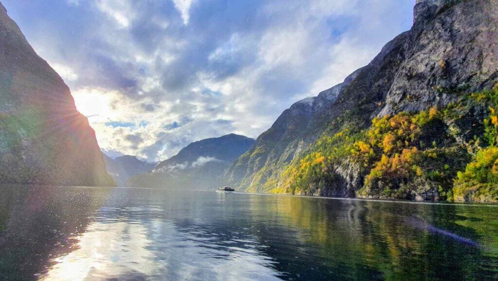 On a fjord safari boat ride!