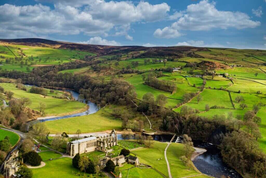 Bolton Abbey by Drone