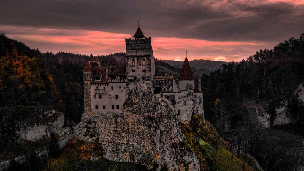 Bran Castle and a cold Autumn Night