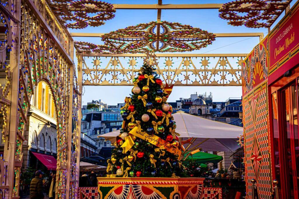 Covent Garden at Christmas in London